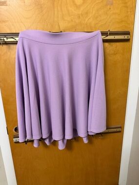 Women's Lavender Circle Skirt - Flared Skater Style